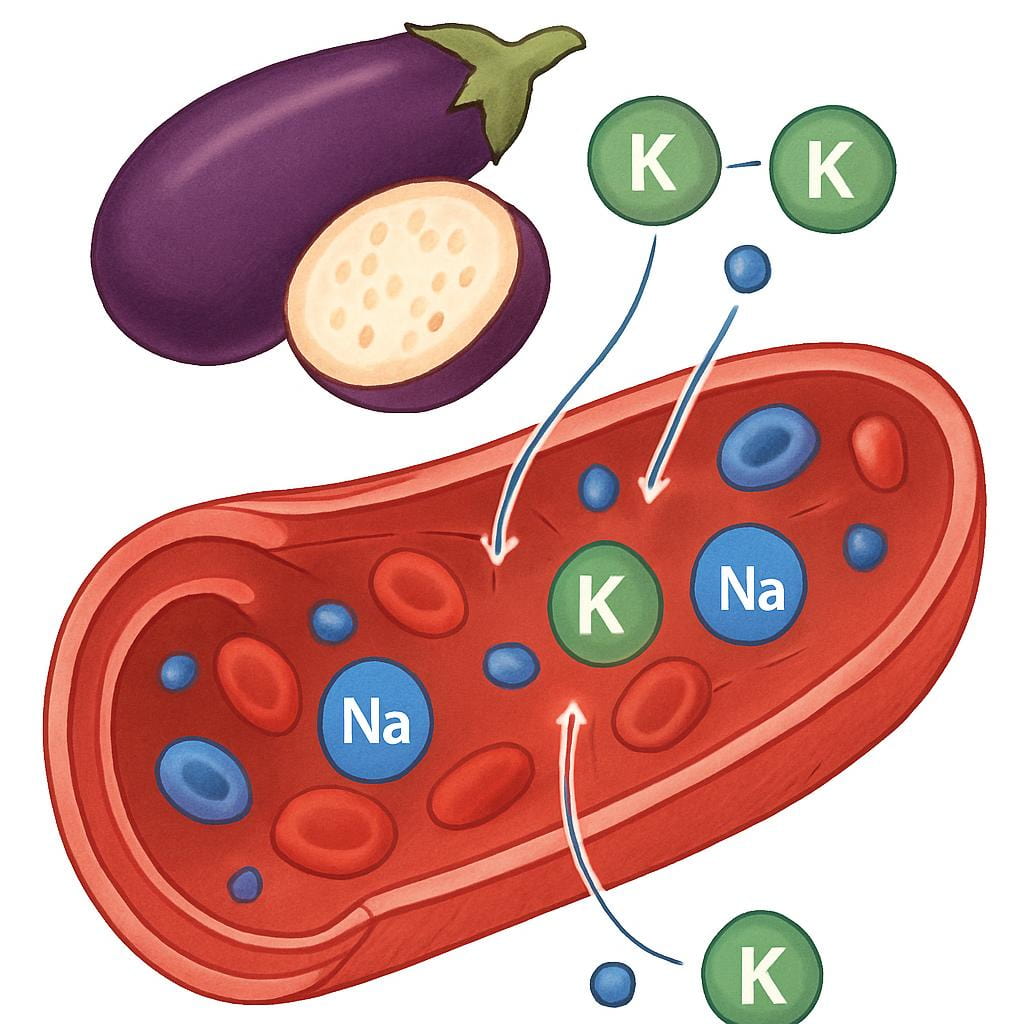 Eggplant Helps Maintain Healthy Blood Pressure