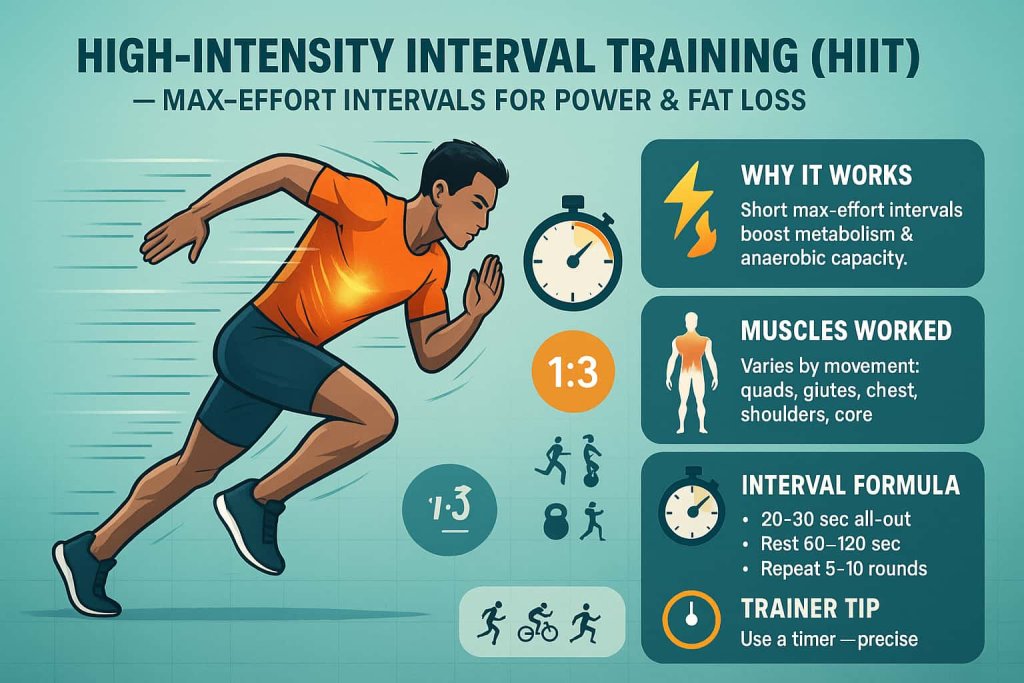 High-Intensity Interval Training (HIIT) Anaerobic Workout