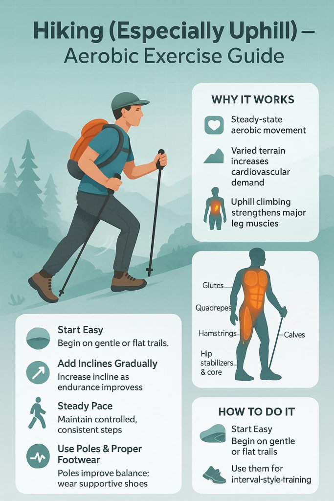 12. Hiking (Especially Uphill)