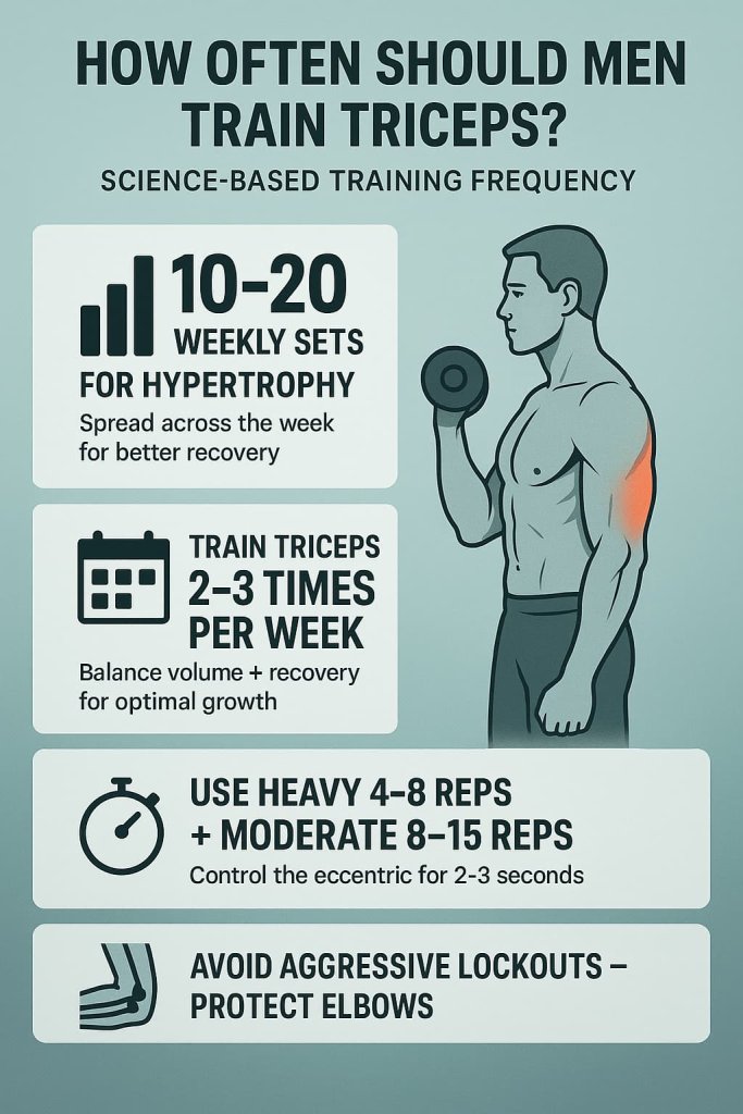 How Often Should Men Train Triceps? (Science-Based Guide)