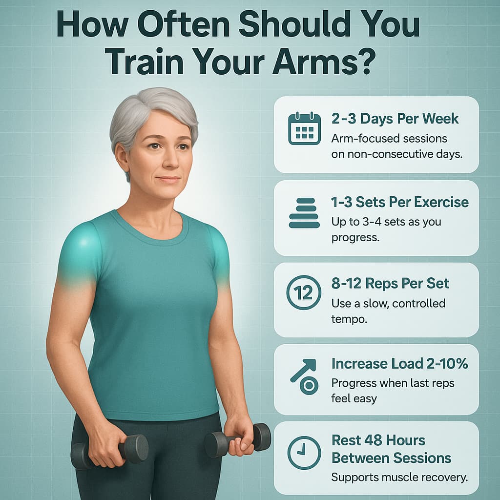 How Often Should Women Over 50 Train Arms?