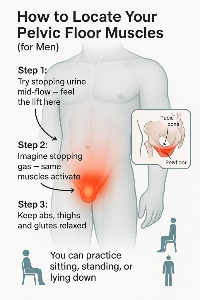 How to Locate Your Pelvic Floor Muscles