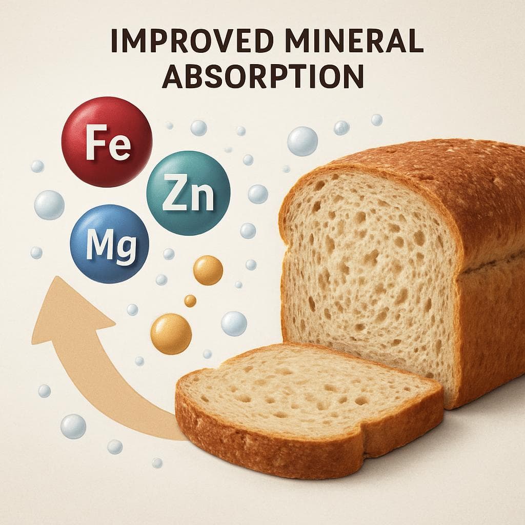 Sourdough Bread Improves Mineral Absorption