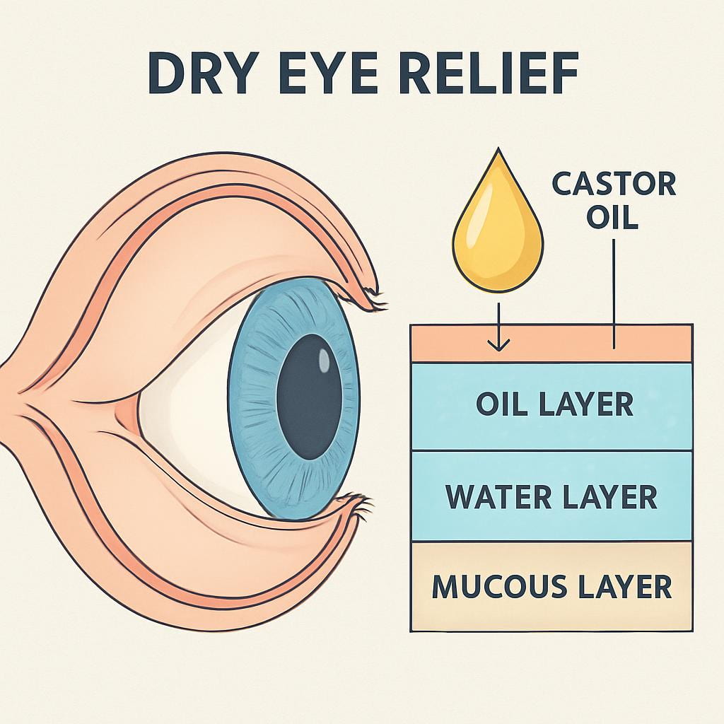 Castor Oil May Support Dry Eye Relief
