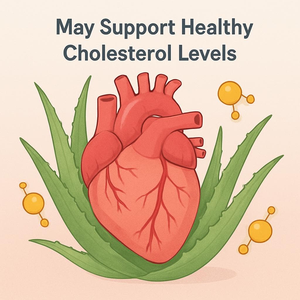 Aloe Vera May Support Healthy Cholesterol Levels