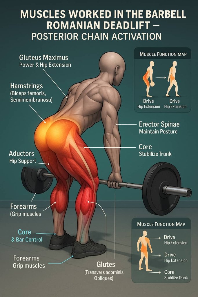Muscles Worked in the Barbell Romanian Deadlift