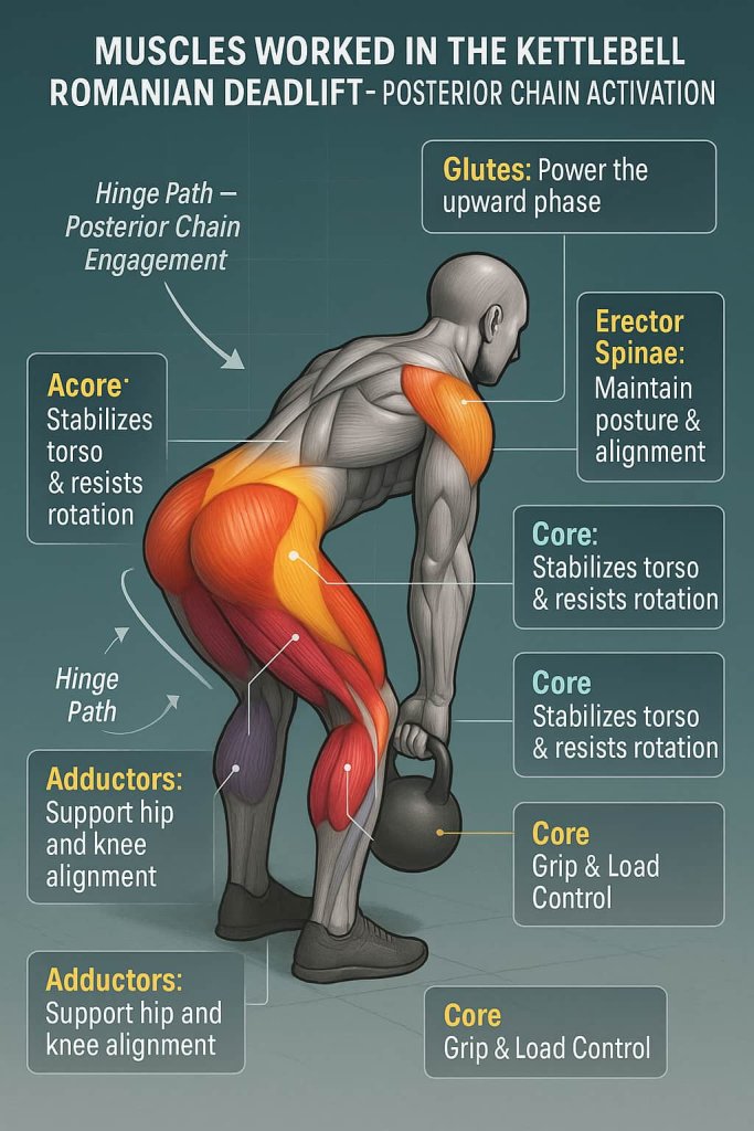 Muscles Worked in the Kettlebell Romanian Deadlift