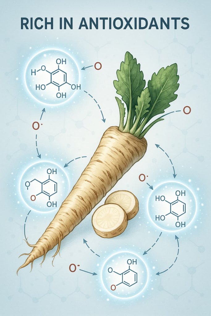 Horseradish Rich in Antioxidants