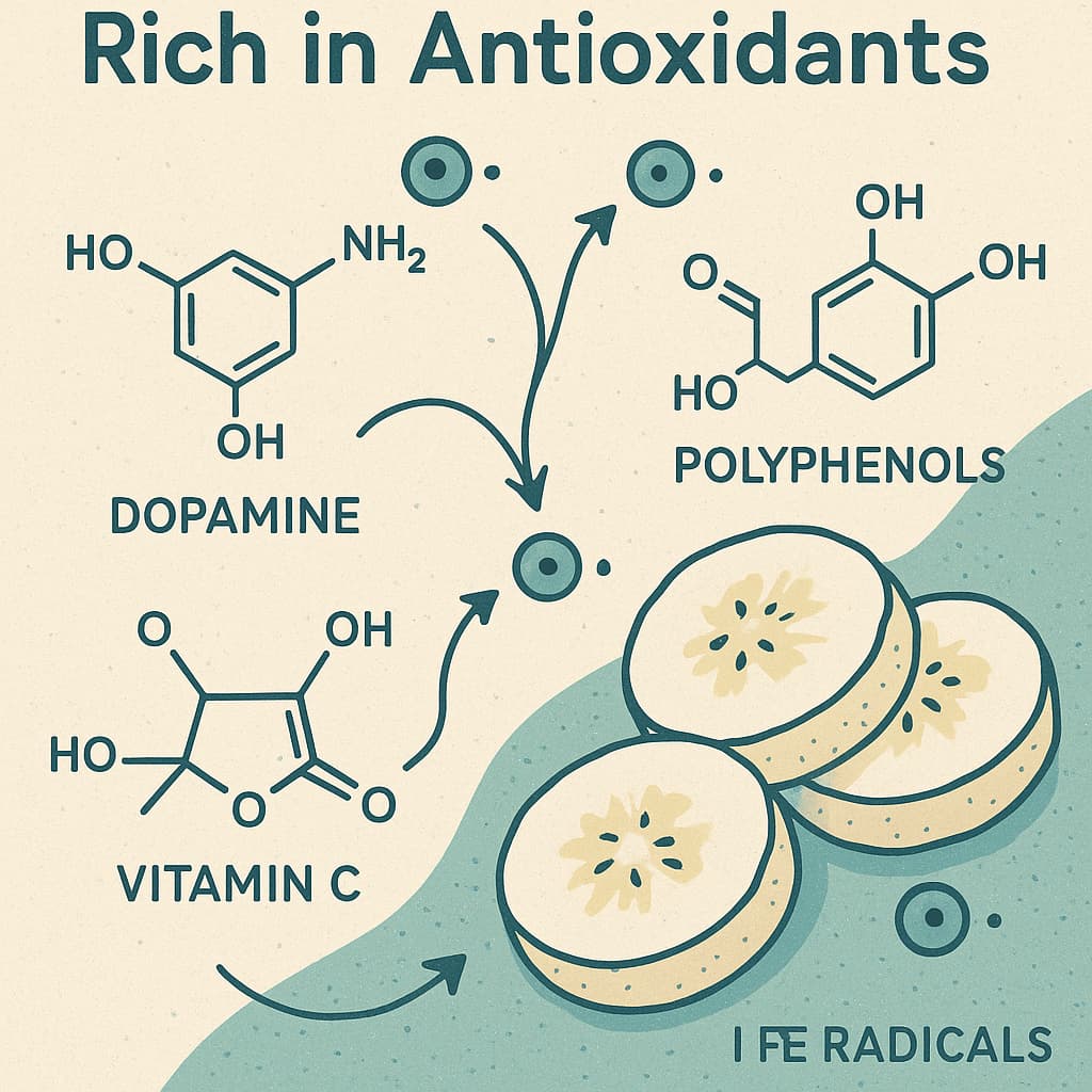 Bananas Rich in Antioxidants