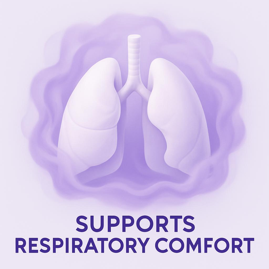 Lavender Supports Respiratory Comfort