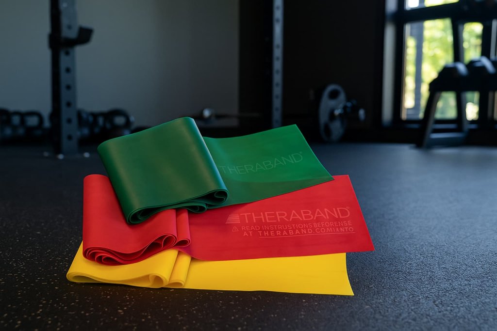 THERABAND Non-Latex Resistance Bands Set — Best for Rehabilitation and Flexibility Training