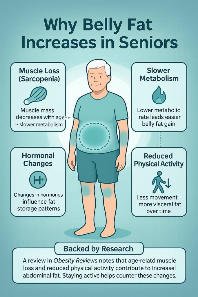 Why Belly Fat Increases in Seniors