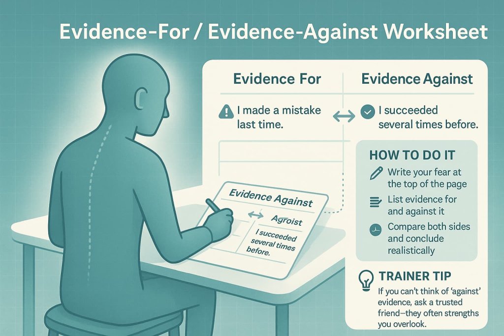 Evidence-For  Evidence-Against Worksheet