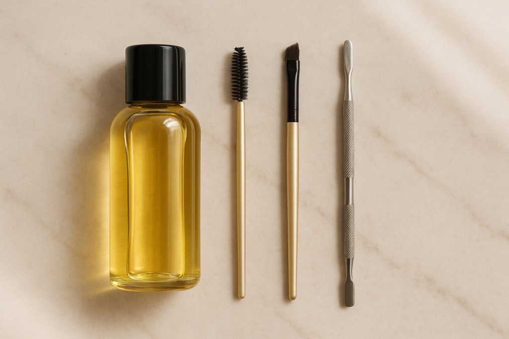 Castor Oil Helps Condition Lips, Brows, Lashes, and Cuticles