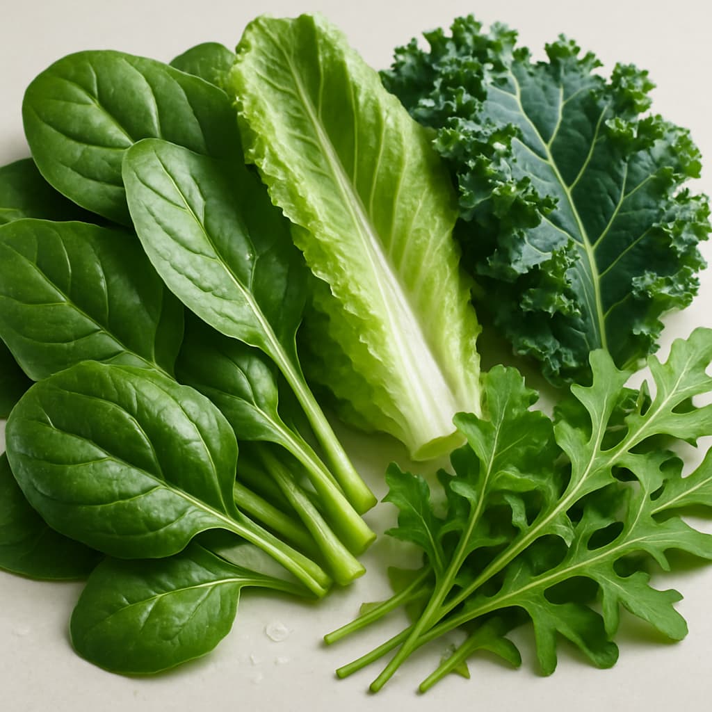 Leafy Greens (Spinach, Romaine, Kale, Arugula)