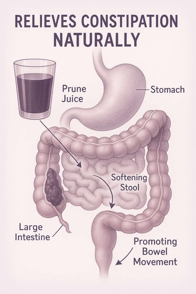 Prune Juice Relieves Constipation Naturally