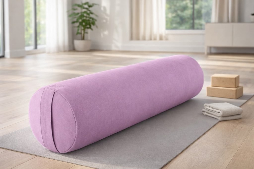 Retrospec Sequoia Round Yoga Bolster — Best for portable, all-around restorative comfort