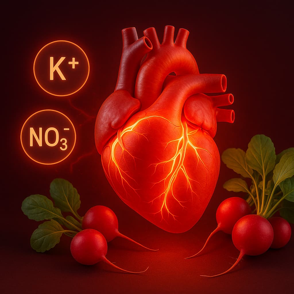 Radishes Strengthens Heart and Blood Pressure Health