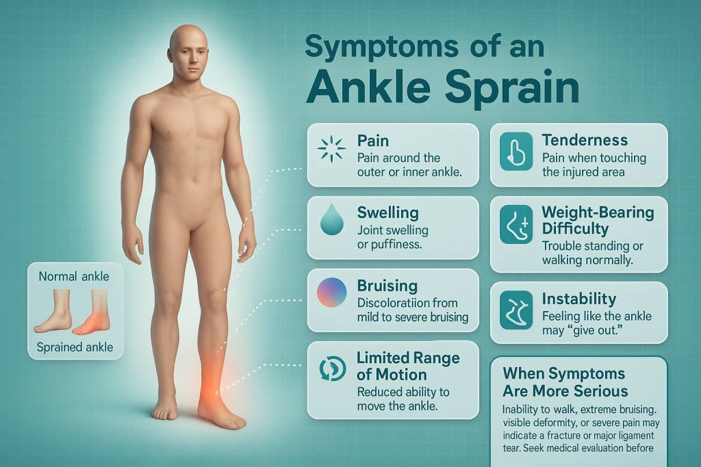 Symptoms of an Ankle Sprain