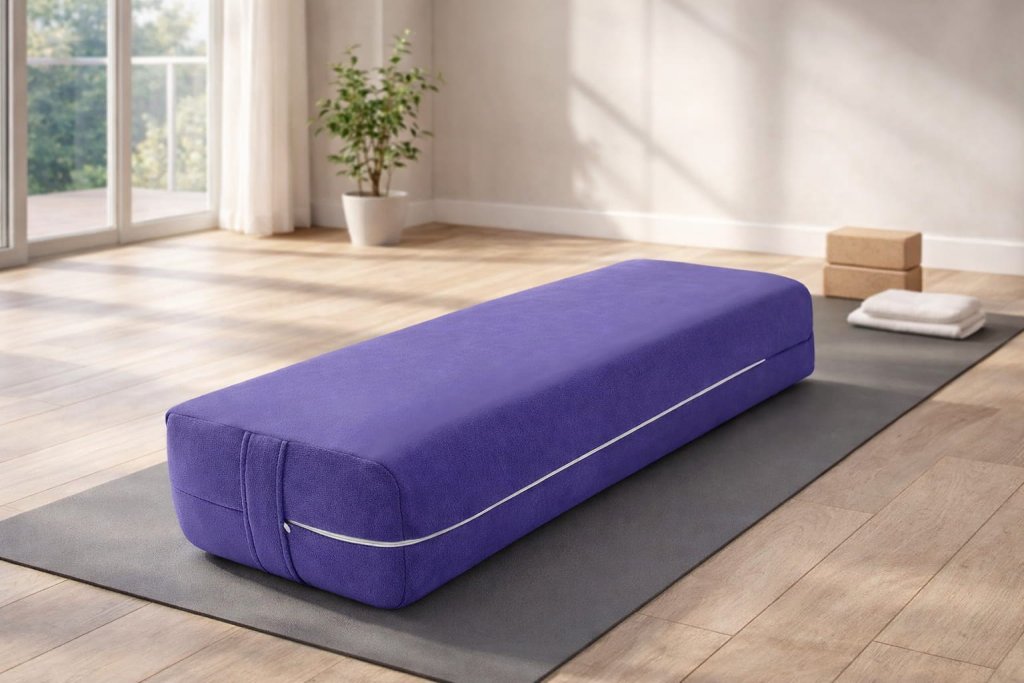 Wellsin Rectangular Yoga Bolster — Best for lightweight, supportive comfort at home