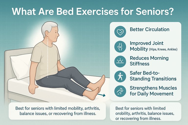 10 Best Bed Exercises for Seniors to Improve Strength & Mobility