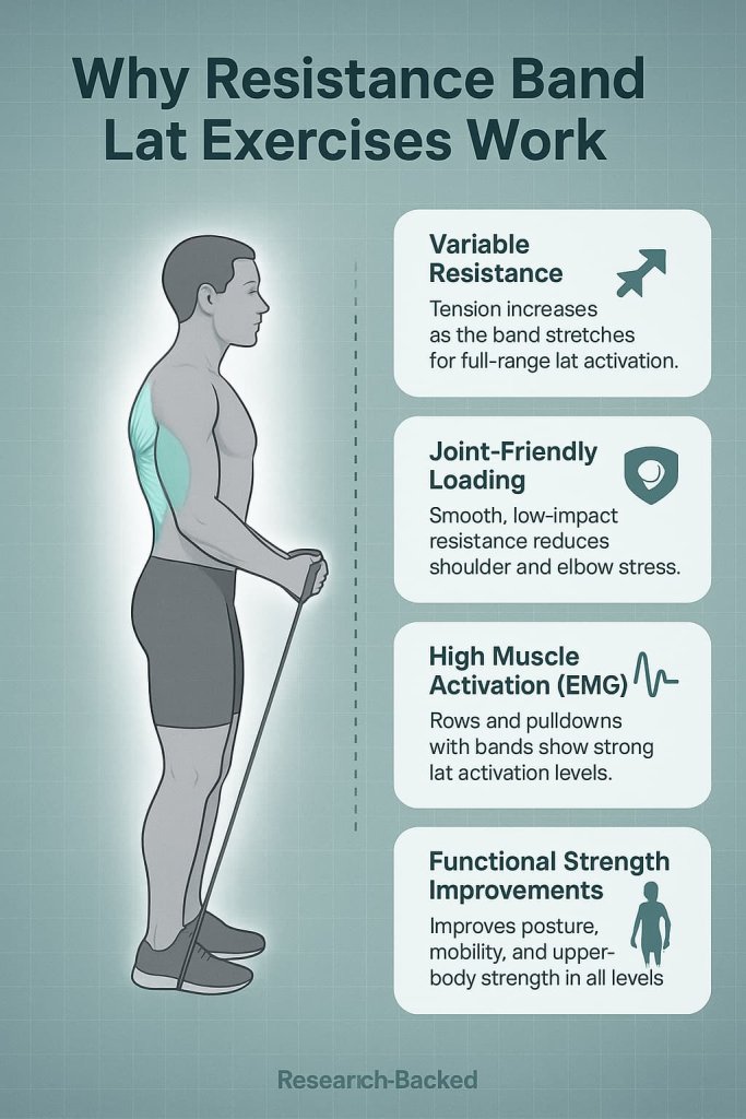 Why Resistance Band Lat Exercises Work (Research-Backed)