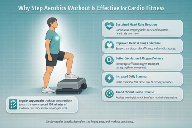 10 Best Step Aerobics Workouts to Burn Calories & Boost Cardio