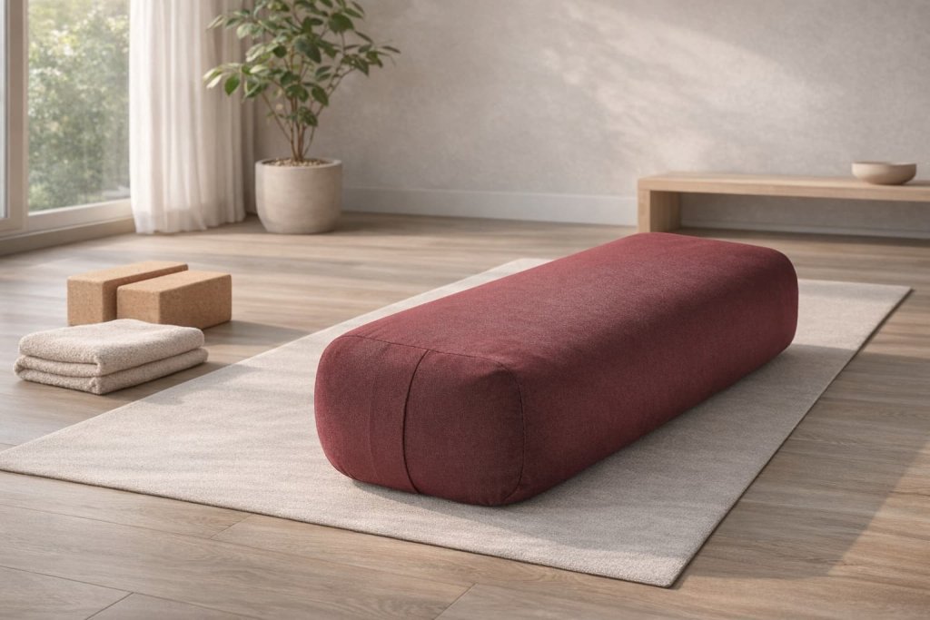 Node Fitness Yoga Meditation Cushion Bolster — Best for firm, eco-friendly restorative support