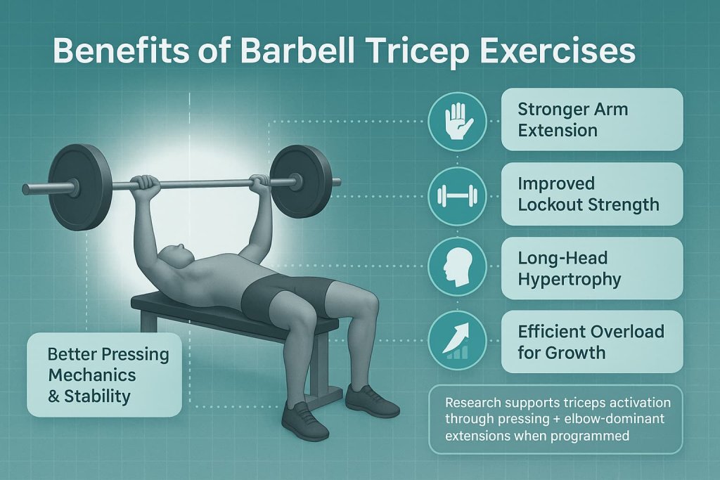 Benefits of Barbell Tricep Exercises