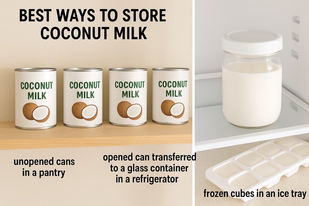 Best Ways to Store Coconut Milk