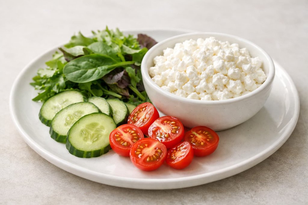 Cottage Cheese With Vegetables