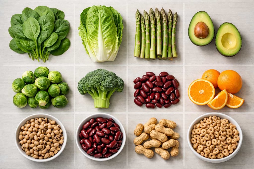 Folate-rich foods list (Folic Acid): Top sources of vitamin B9