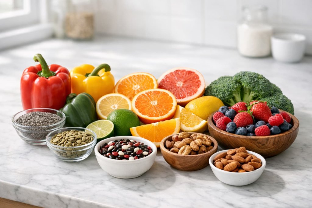 Foods that support collagen production