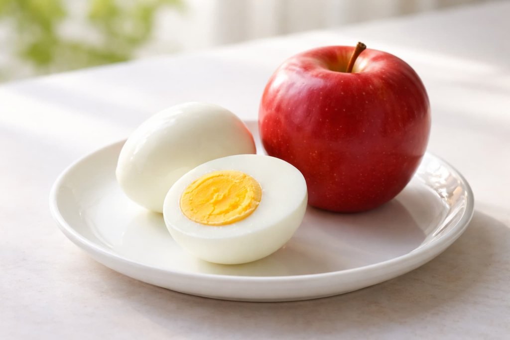 Hard-Boiled Eggs With Fruit