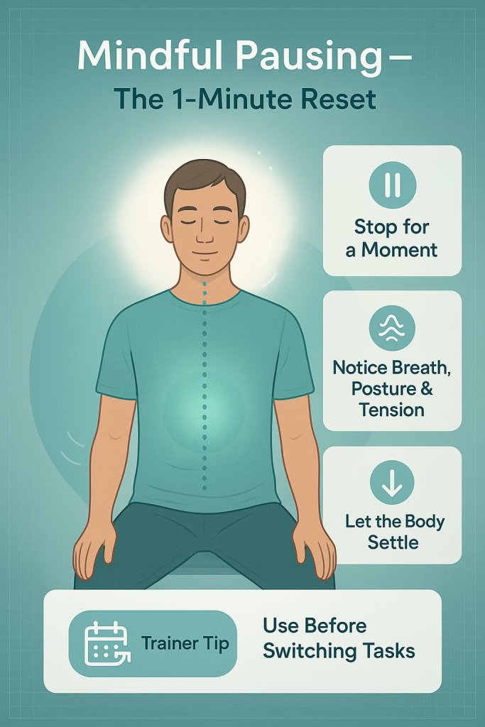 Mindful Pausing (The 1-Minute Reset)