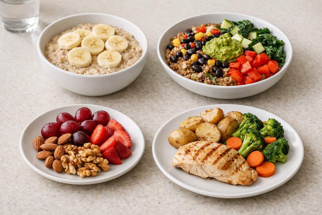 One-day sample lower-sodium menu