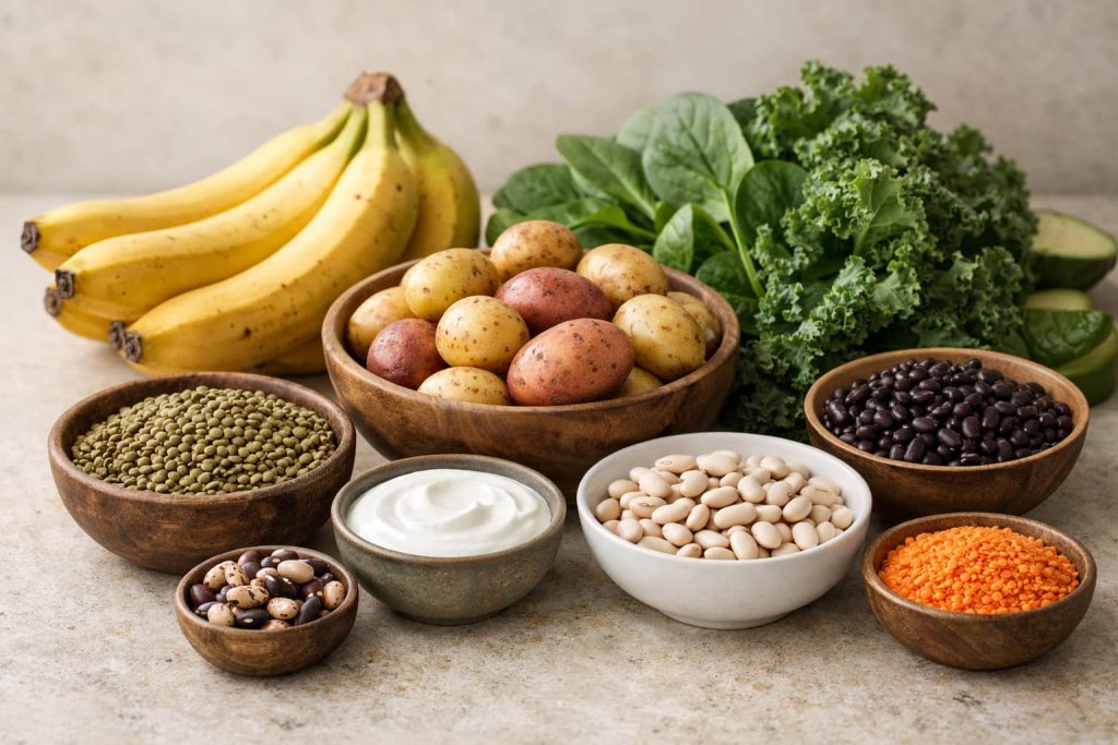 Potassium-rich foods and balance