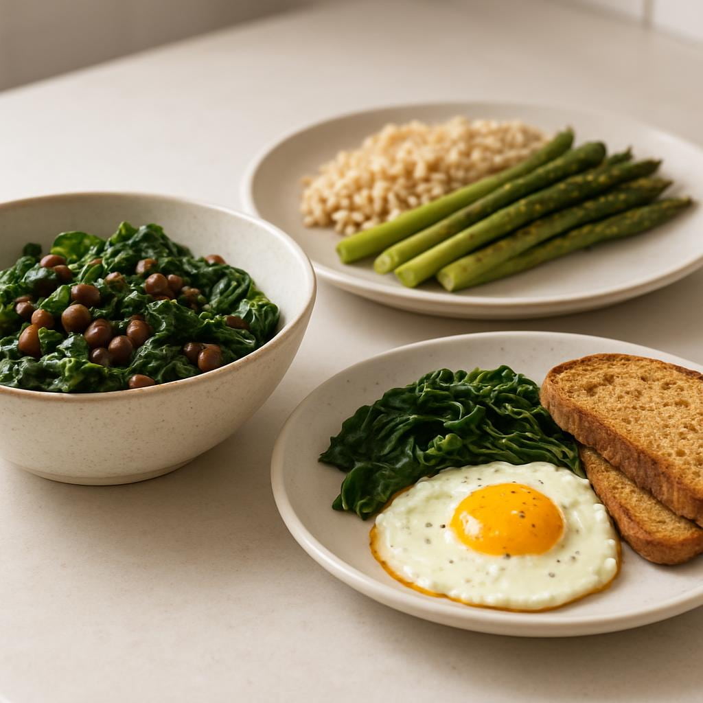 Simple meal ideas using folate-rich foods