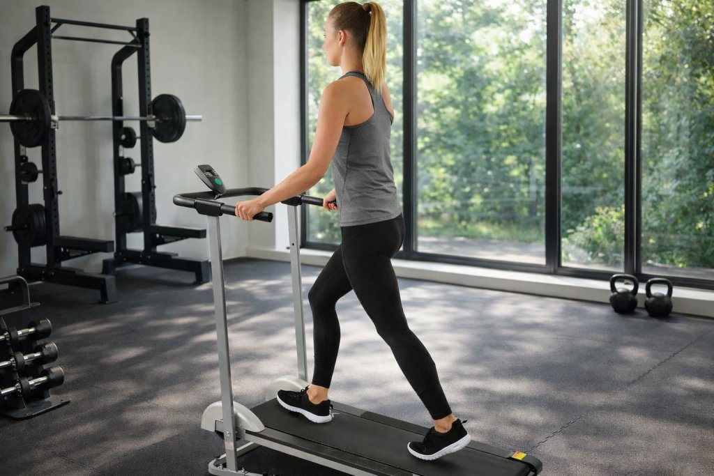 Sunny Health & Fitness SF-T1407M — Best Budget Non-Electric Treadmill for Small Spaces