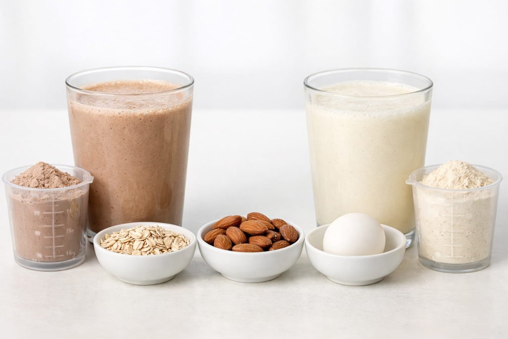 Typical Nutrition Comparison (Per 1 Serving of Protein Powder)