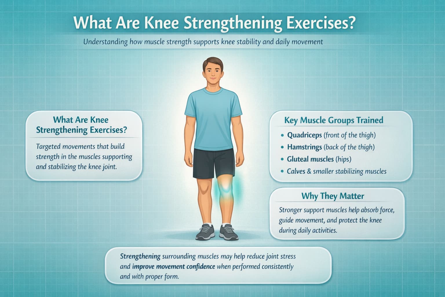 12 Knee Strengthening Exercises for Pain Relief & Joint Stability