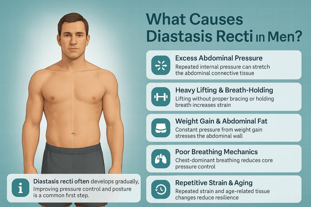 What Causes Diastasis Recti in Men?
