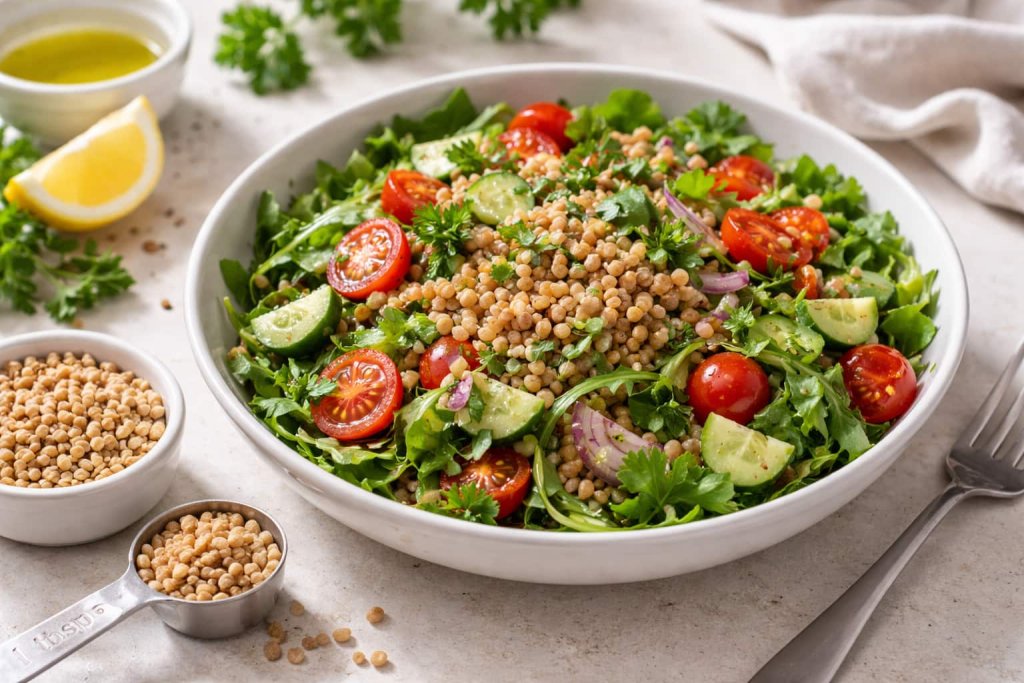 7) Farro (keep servings small)