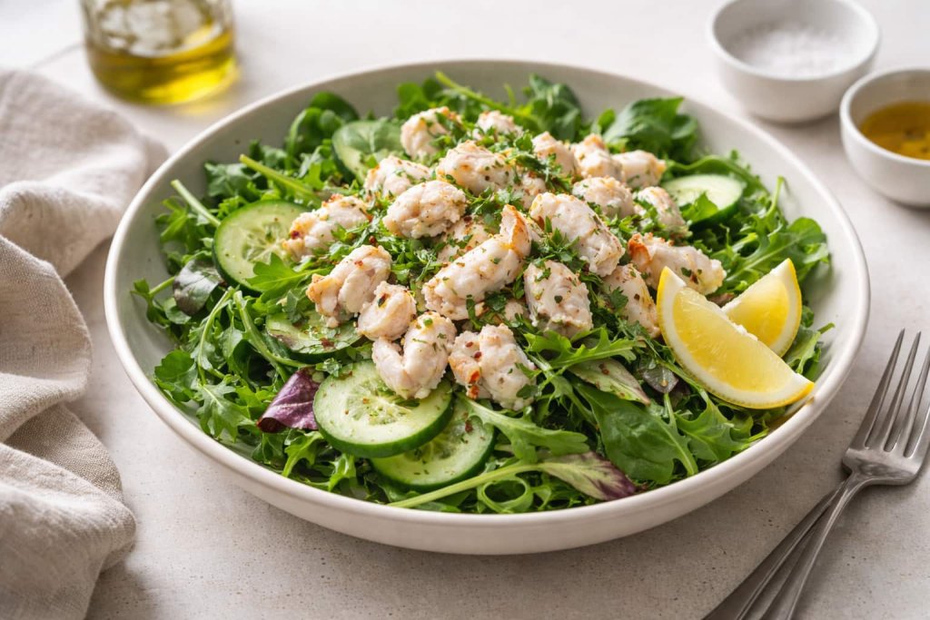 4) Blue crab, cooked