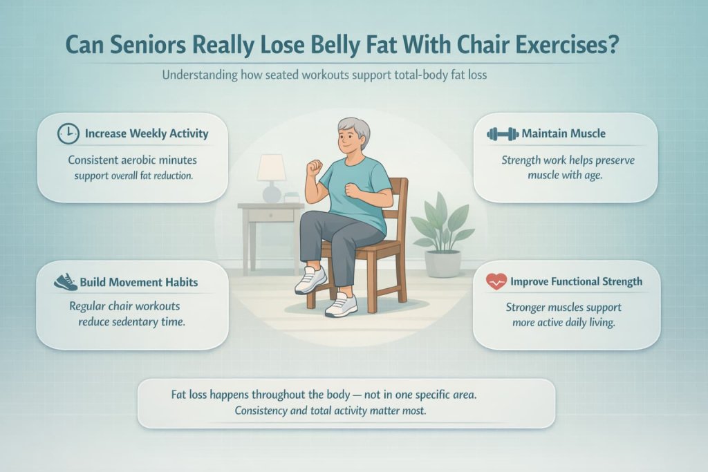 Can Seniors Really Lose Belly Fat With Chair Exercises?
