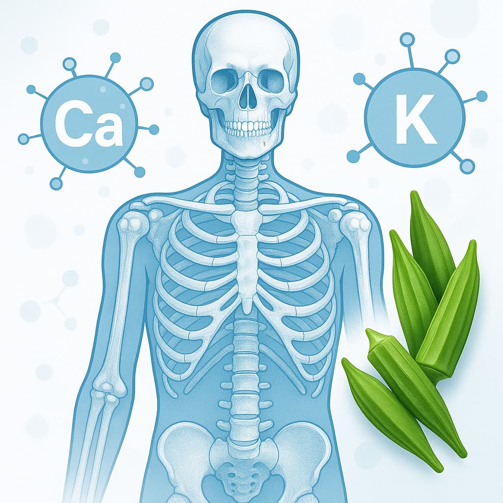 Okra  Contributes to Strong Bones