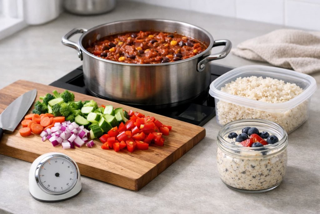 Day-by-day details with quick recipes