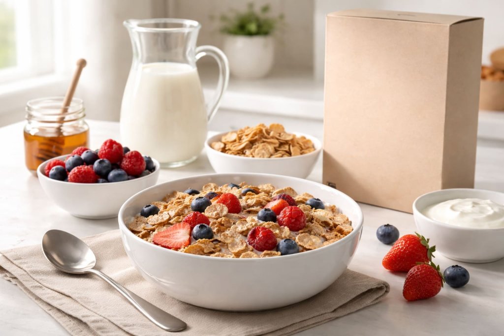 5) Fortified breakfast cereal (25% DV zinc)