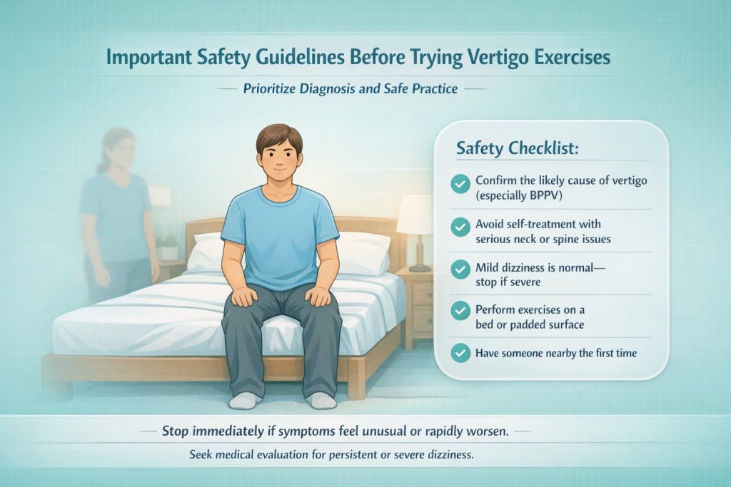 Important Safety Guidelines Before Trying Vertigo Exercises