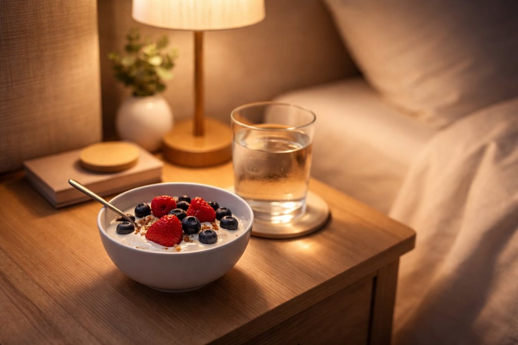 Is it okay to eat a snack before bed?